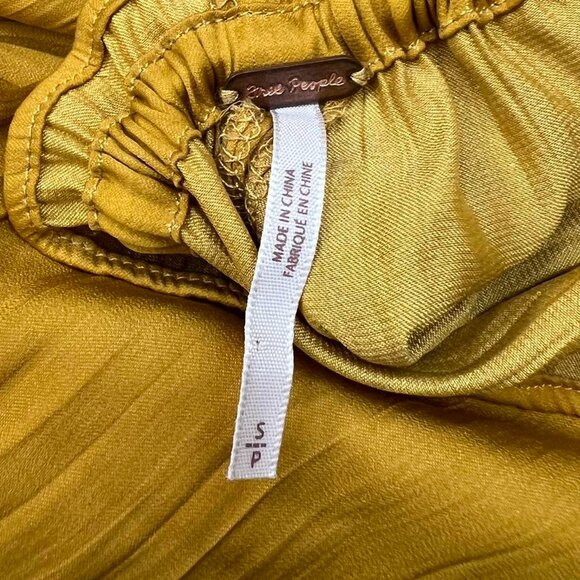STUNNING GOLD / YELLOW MAXI DRESS WITH ADJUSTABLE BACK ✨ FREE PEOPLE - Picture 8 of 8